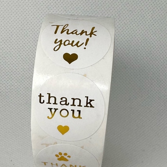 500 thank you stickers (variety pack) 1in round | shipping supplies - Picture 4 of 6